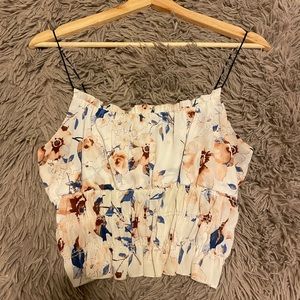 Floral crop top